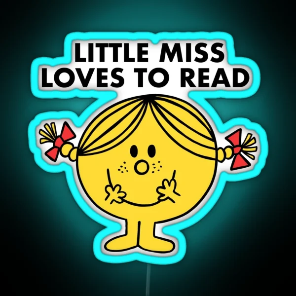 Little Miss Loves To Read RGB Neon Sign