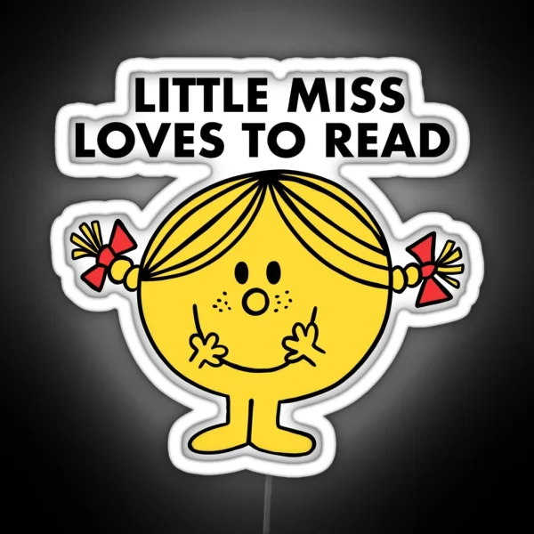 Little Miss Loves To Read RGB Neon Sign