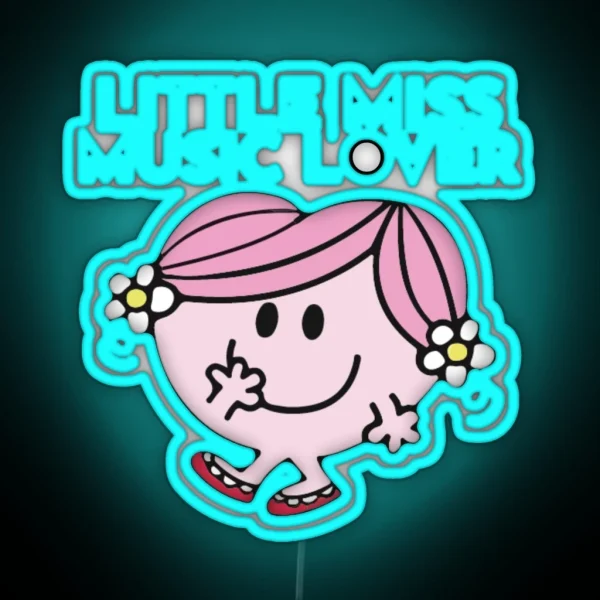 Little Miss Music Lover RGB Neon Sign