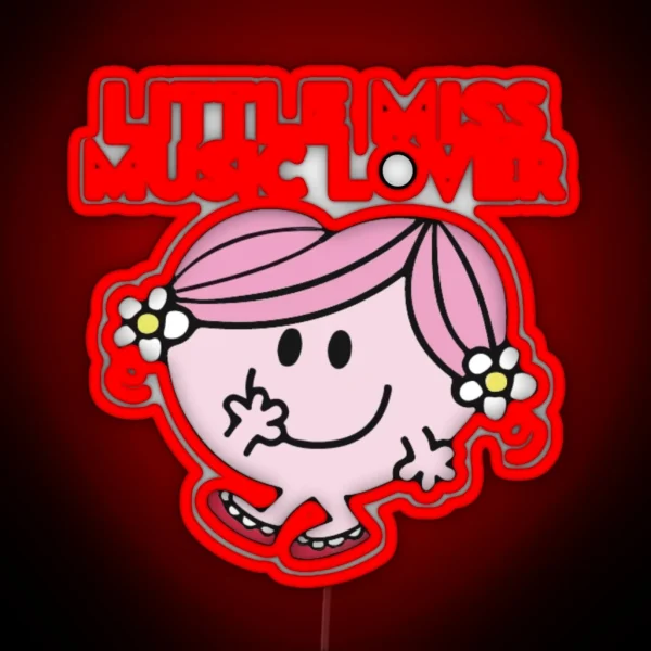 Little Miss Music Lover RGB Neon Sign