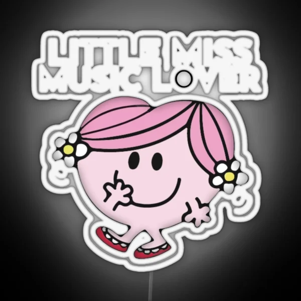 Little Miss Music Lover RGB Neon Sign