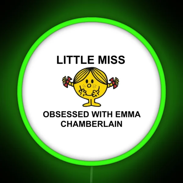 Little Miss Obsessed With Emma Chamberlain RGB Neon Sign