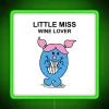 RGB neon wine lover gift for little miss wine enthusiast