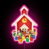 Customizable RGB Neon Sign for School House Memories and Displays