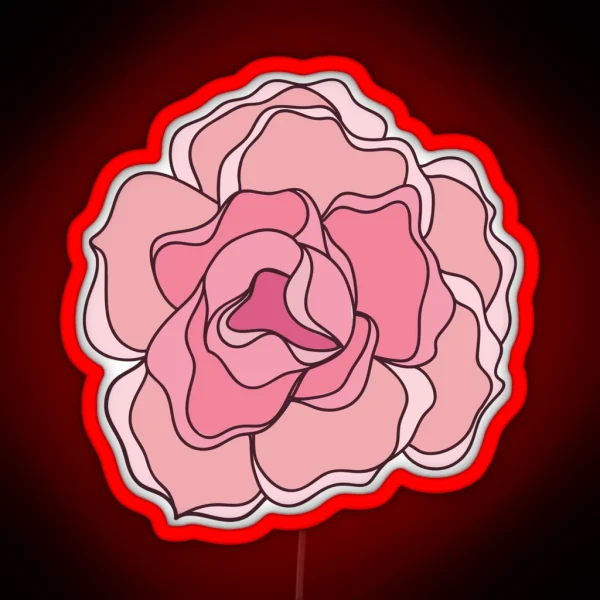 Little Pink Flower RGB Neon Sign