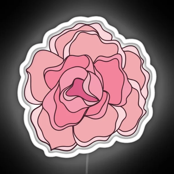 Little Pink Flower RGB Neon Sign