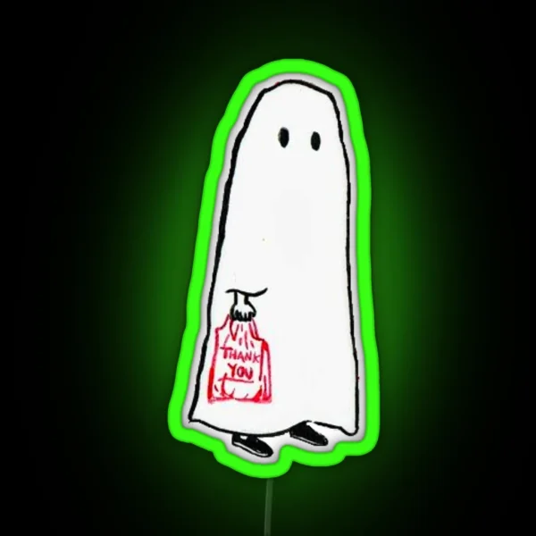 Little Shopping Ghost RGB Neon Sign