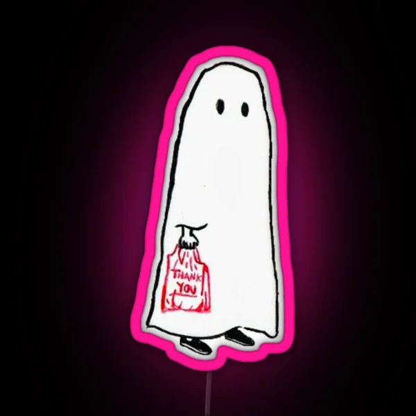 Little Shopping Ghost RGB Neon Sign