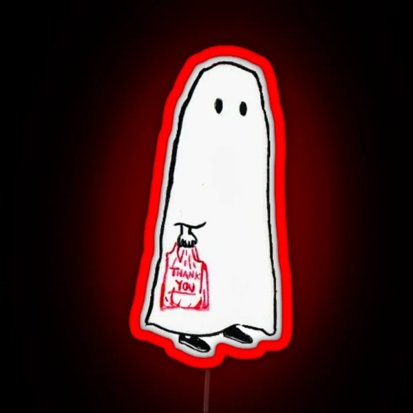 Little Shopping Ghost RGB Neon Sign