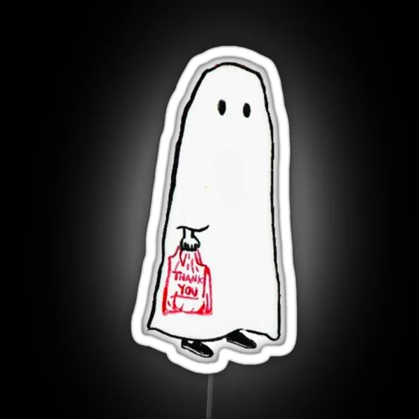 Little Shopping Ghost RGB Neon Sign