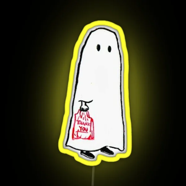 Little Shopping Ghost RGB Neon Sign