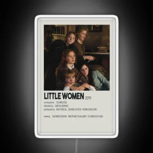 Little Women 2019 Movie Poster RGB Neon Sign