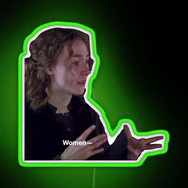 Little Women Jo March Meme RGB Neon Sign