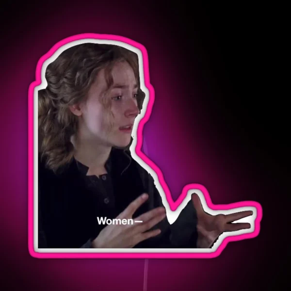 Little Women Jo March Meme RGB Neon Sign