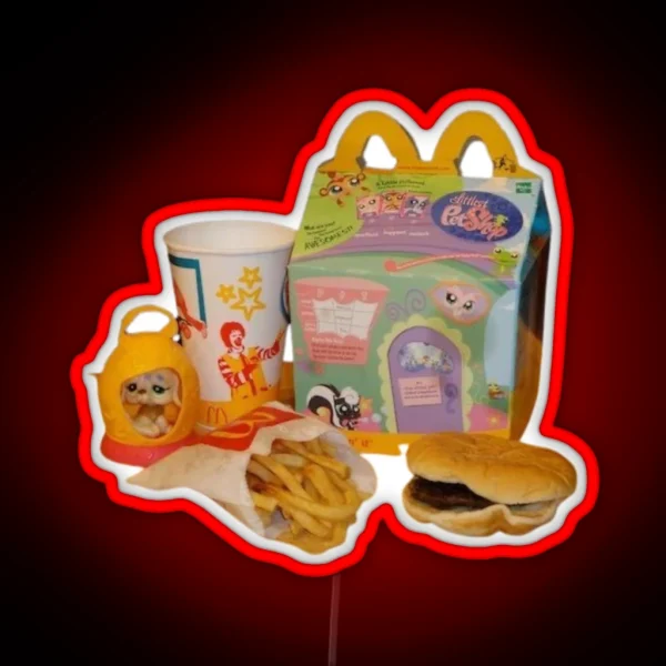 Littlest Pet Shop Mcdonald S Nostalgia RGB Neon Sign