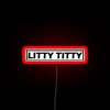 Fun and quirky bar decor with colorful customizable LED lights