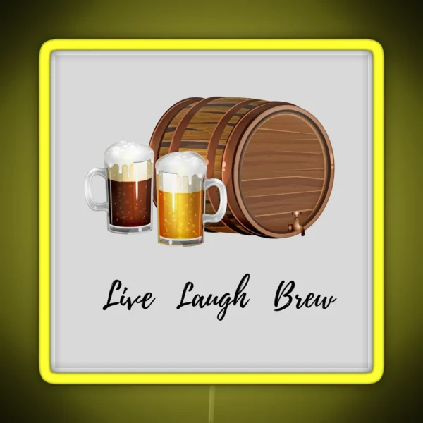 Live Laugh Brew RGB Neon Sign