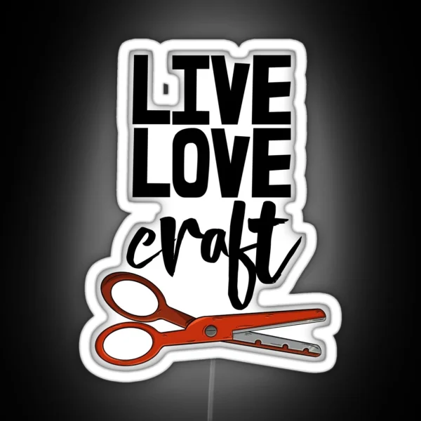 Live Love Craft RGB Neon Sign