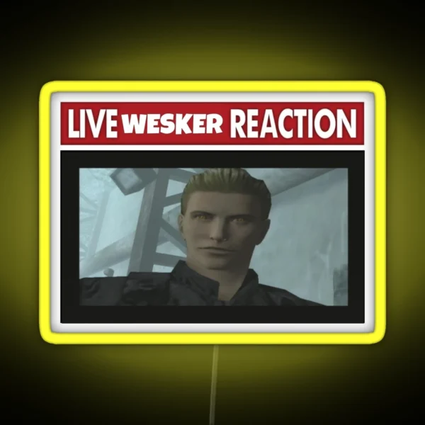 Live Wesker Reaction RGB Neon Sign