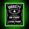 RGB Neon Sign Celebrating Sobriety Anniversary Milestones in Recovery Support
