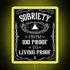 Recovery Milestone Celebration Personalized Living Proof Sobriety Anniversary Neon Sign