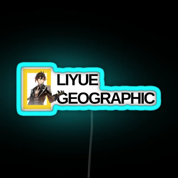 Liyue Geographic RGB Neon Sign