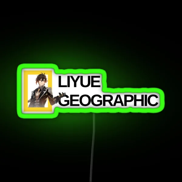Liyue Geographic RGB Neon Sign