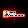 Brilliant Liyue Cityscape Map in Vibrant RGB Neon Color Accents