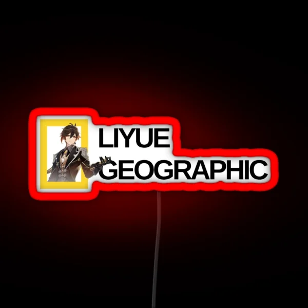 Liyue Geographic RGB Neon Sign