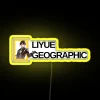Liyeu Geometric LED Sign with Vibrant Colorful Neon Effects Lighting