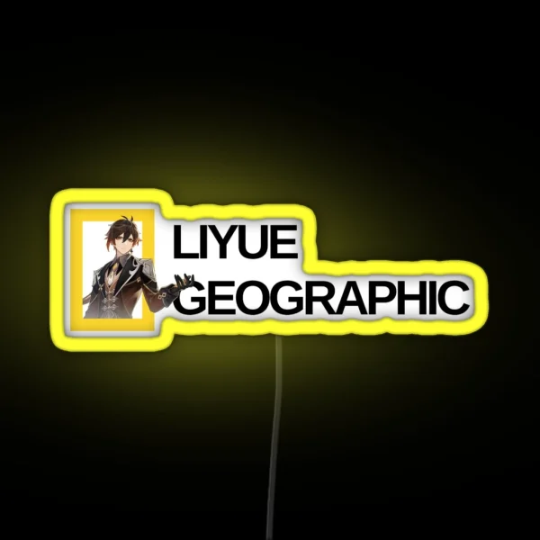 Liyue Geographic RGB Neon Sign