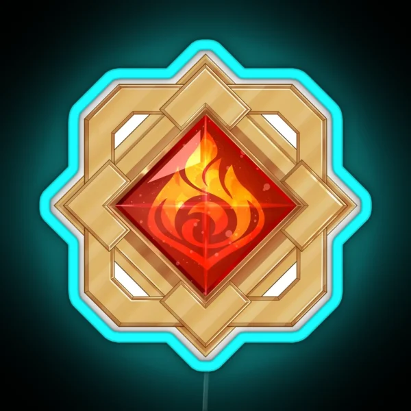Liyue Pyro Vision RGB Neon Sign
