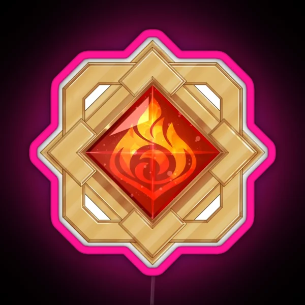 Liyue Pyro Vision RGB Neon Sign