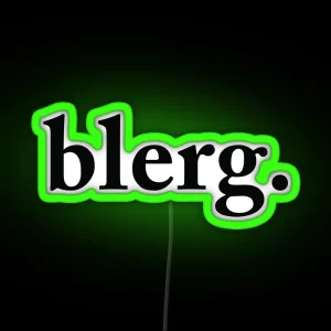 Liz Lemon Blerg RGB Neon Sign