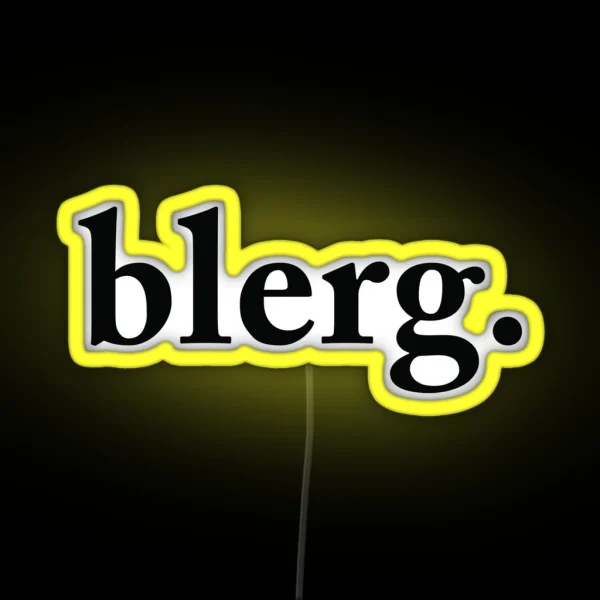 Liz Lemon Blerg RGB Neon Sign