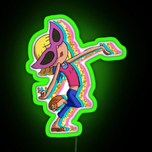 Lizzie Mcguire Cartoon RGB Neon Sign