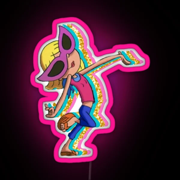 Lizzie Mcguire Cartoon RGB Neon Sign