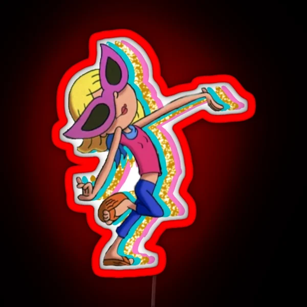 Lizzie Mcguire Cartoon RGB Neon Sign