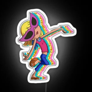 Lizzie Mcguire Cartoon RGB Neon Sign