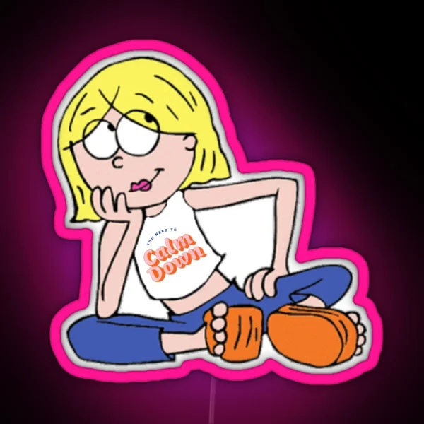Lizzie Mcguire Thinks You Need To Calm Down RGB Neon Sign