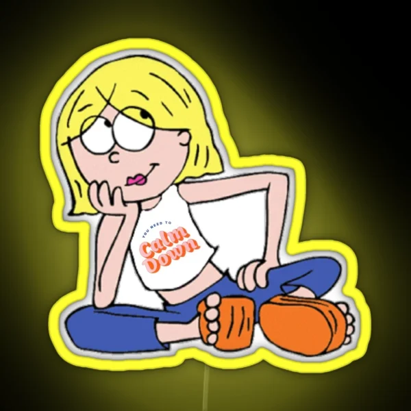 Lizzie Mcguire Thinks You Need To Calm Down RGB Neon Sign
