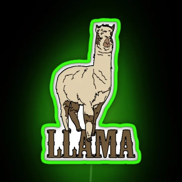 Llama RGB Neon Sign