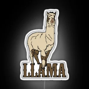 Llama RGB Neon Sign