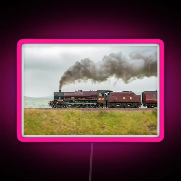 LMS Jubilee Class 5690 Leander RGB Neon Sign