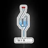 Eye-catching color-changing RGB neon sign with variable loading times guaranteed