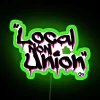 Urban Street Art Style Local Non Union Graffiti Neon Sign Decor