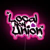 Vibrant Hand-Painted Non-Union Graffiti Style RGB Neon Sign Artwork Display