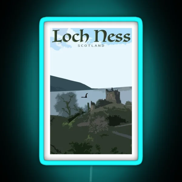 Loch Ness Monster RGB Neon Sign