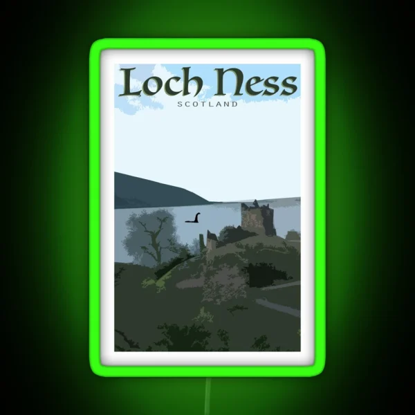Loch Ness Monster RGB Neon Sign