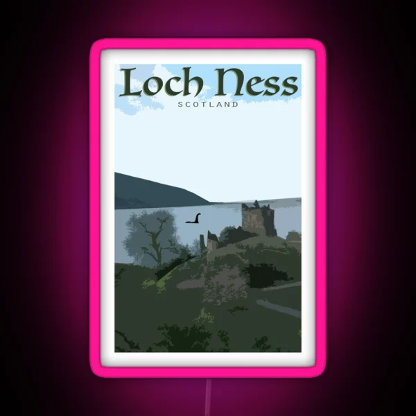 Loch Ness Monster RGB Neon Sign